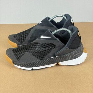 Nike Go Flyease Black Gum Athletic Shoes Mens 6 Womens 7.5 Slip On Lifestyle